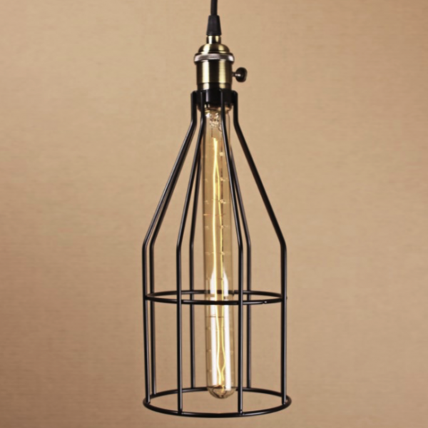 Подвесной светильник Wire Cage Pendant Twix Black Черный в Перми | Loft Concept 