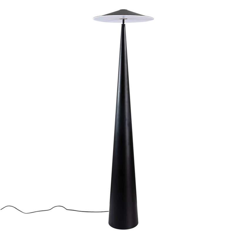 Дизайнерский Черный Торшер Modern Mushroom Floor Lamp Черный в Перми | Loft Concept 