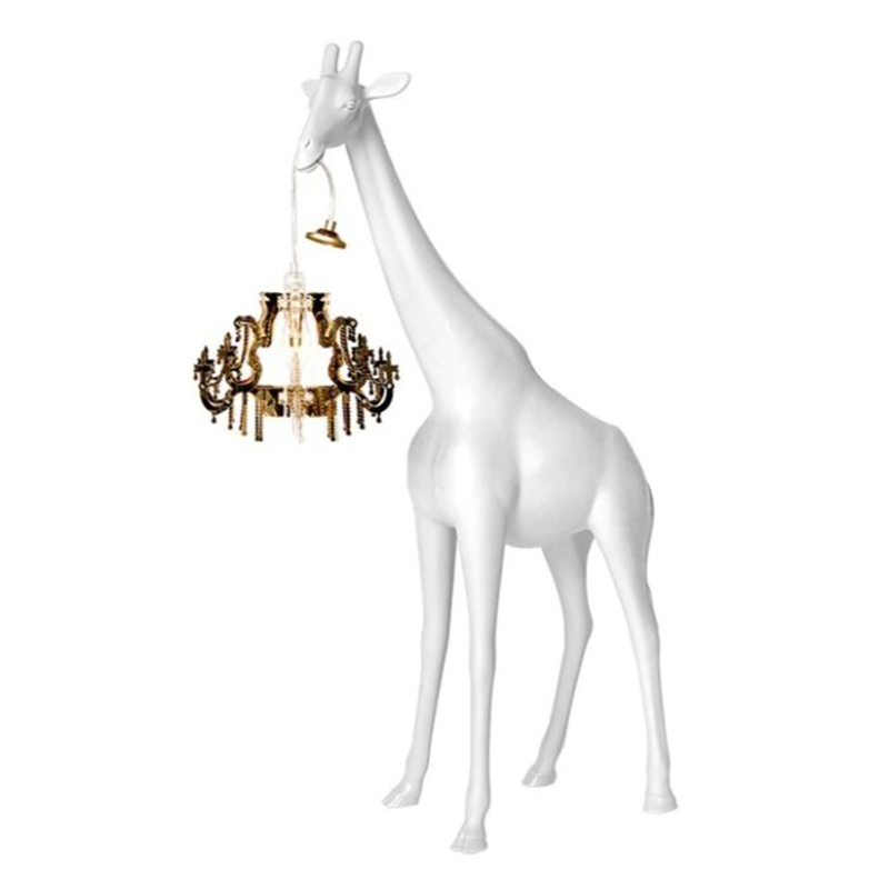 Настольная лампа белый жираф White Giraffe Table Lamp Белый в Перми | Loft Concept 