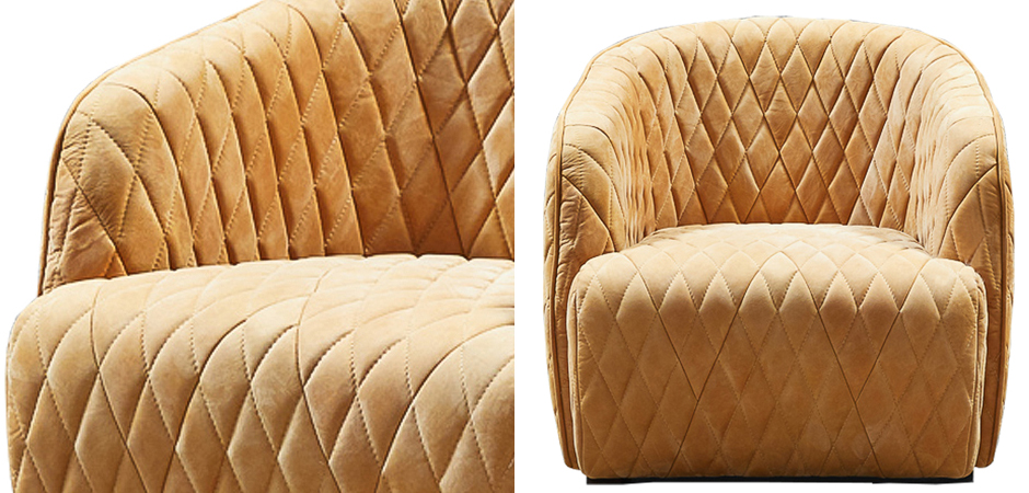 Кресло Rhombuses Upholstery Armchair Milk Caramel Кресло Rhombuses Upholstery Armchair Milk Caramel - Loft-Concept в Перми