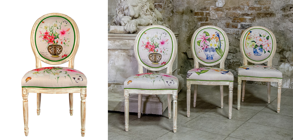 Стул Lilies and Hibiscus Stool Стул Lilies and Hibiscus Stool - Loft-Concept в Перми