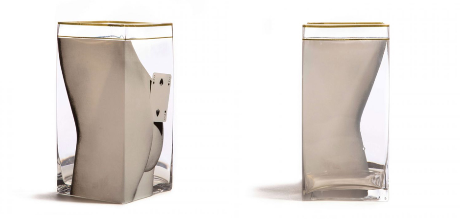 Ваза Glass vase big Two of Spades Ваза Glass vase big Two of Spades - Loft-Concept в Перми