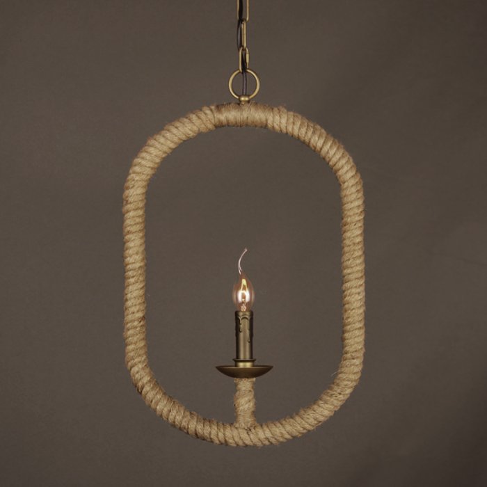 Подвесной светильник Oval Loft Rope Light  в Перми | Loft Concept 