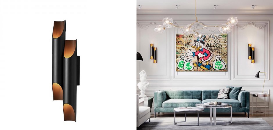 Бра Galliano Double by DELIGHTFULL Black Бра Galliano Double by DELIGHTFULL Black - Loft-Concept в Перми