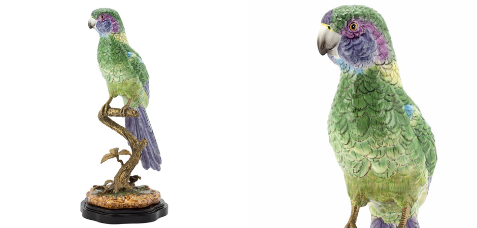 Статуэтка PARROT ATLANTIDE SINGLE BRANCH Статуэтка PARROT ATLANTIDE SINGLE BRANCH - Loft-Concept в Перми