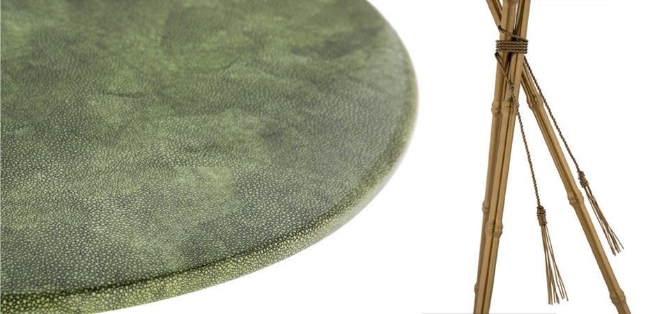 Green Stingray Skin Side Tables Green Stingray Skin Side Tables - Loft-Concept в Перми