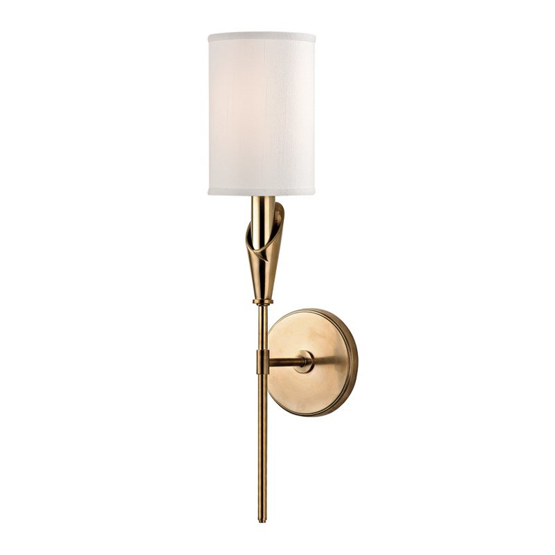 Настенный светильник Wall Sconce TATE 1311-AGB Латунь Белый в Перми | Loft Concept 