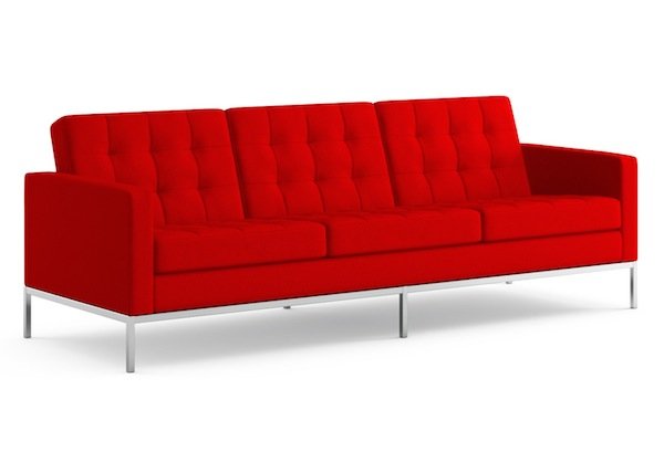 Диван Florence Knoll sofa Серый Красный Коричневый Зеленый Желтый Голубой Белый Черный в Перми | Loft Concept 