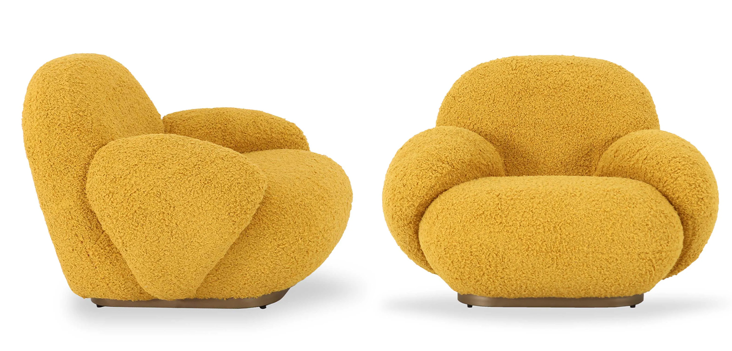 Кресло Chloe Yellow Armchair - фото