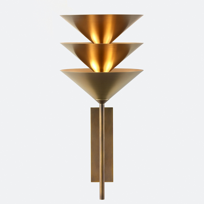 Бра WALL STACK III WALL SCONCE Латунь в Перми | Loft Concept 