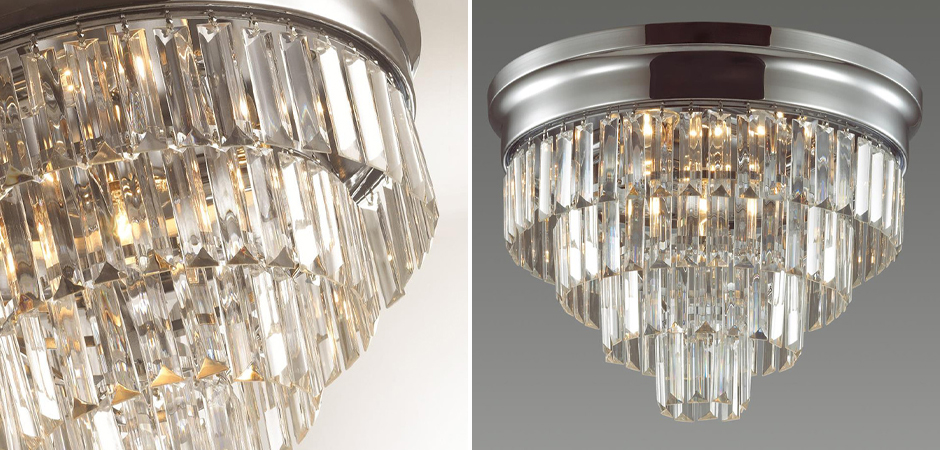 Хрустальная потолочная люстра Crystal Fountain Maxi Хром Хрустальная потолочная люстра Crystal Fountain Maxi Хром - Loft-Concept в Перми