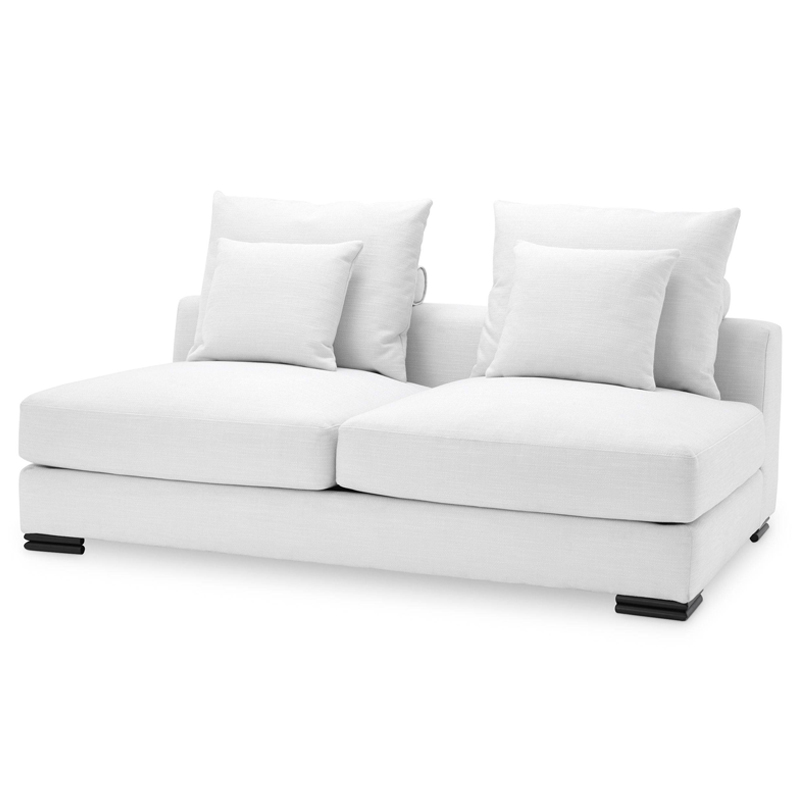 Диван Eichholtz Sofa Clifford 2-Seater white Белый Черный в Перми | Loft Concept 