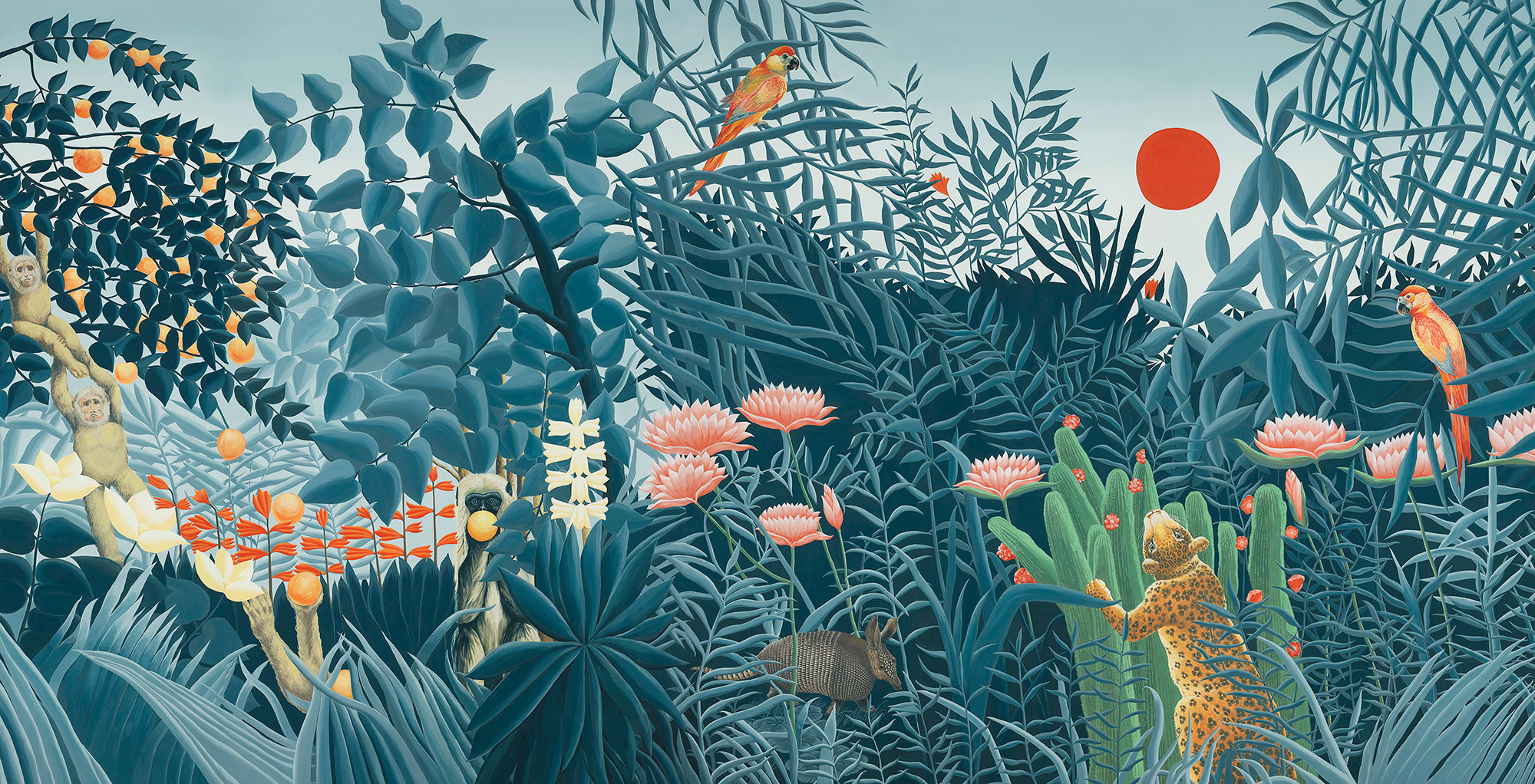 Обои ручная роспись Rousseau Rousseau on scenic paper Обои ручная роспись Rousseau Rousseau on scenic paper - постер Loft-Concept в Перми
