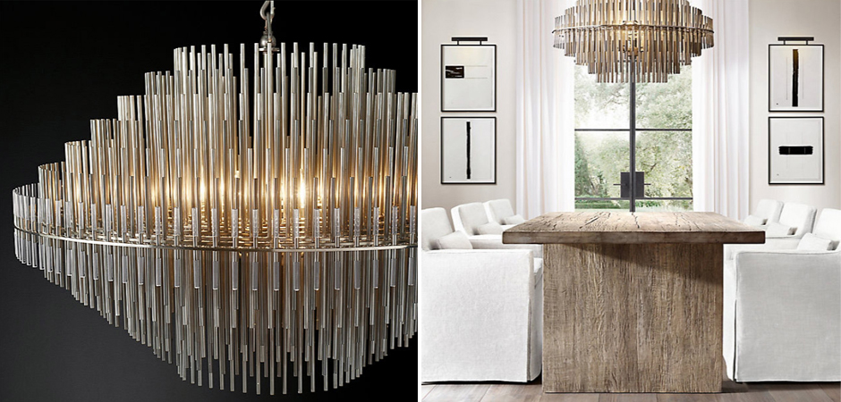 Люстра Restoration Hardware Emile Round Chandelier Chrome Люстра Restoration Hardware Emile Round Chandelier Chrome - Loft-Concept в Перми