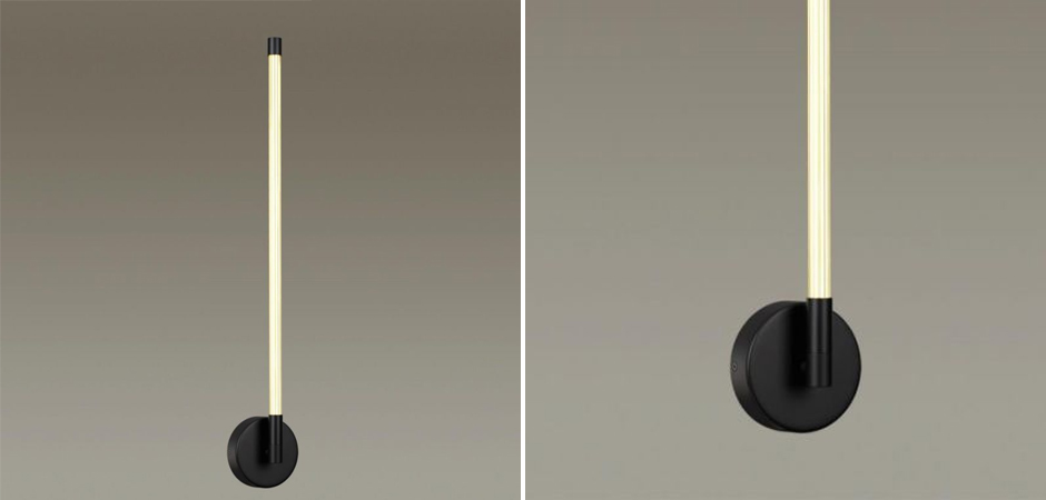 Черное Бра Trumpet tube светодиодное Черное Бра Trumpet tube светодиодное - Loft-Concept в Перми