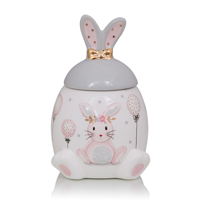 Ваза Kids Vase Bunny I Розовый пастельный Серый в Перми | Loft Concept 