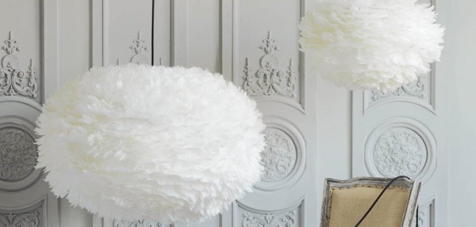 Люстра из перьев Plumage White Люстра из перьев Plumage White - Loft-Concept в Перми