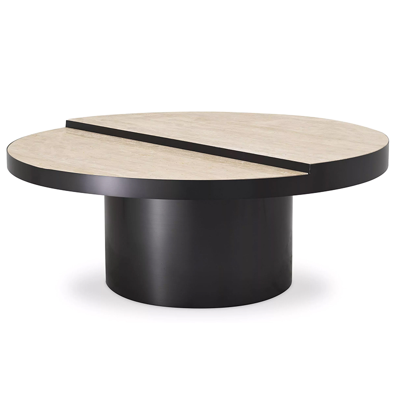 Кофейный стол Eichholtz Coffee Table Excelsior Песочный Черный в Перми | Loft Concept 