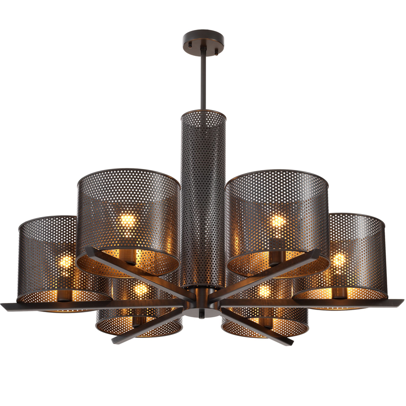 Люстра Eichholtz Chandelier Morrison Bronze Темная бронза в Перми | Loft Concept 