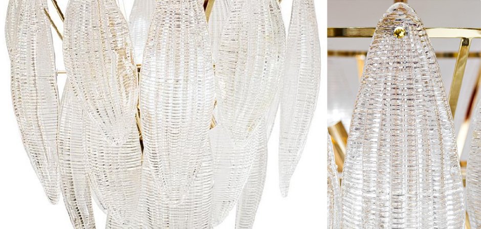 Textured glass Chandelier Textured glass Chandelier - Loft-Concept в Перми