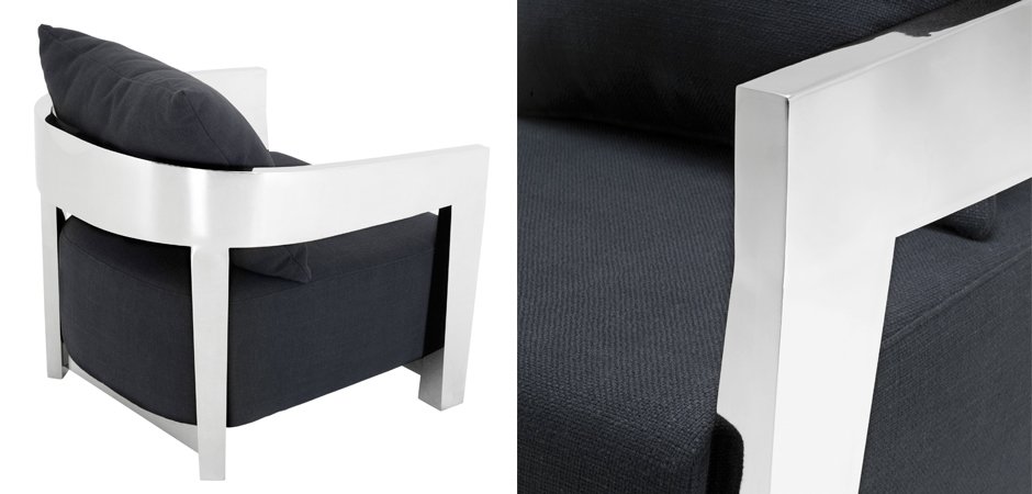 Кресло Eichholtz Chair Rubautelli Stainless steel Кресло Eichholtz Chair Rubautelli Stainless steel - Loft-Concept в Перми
