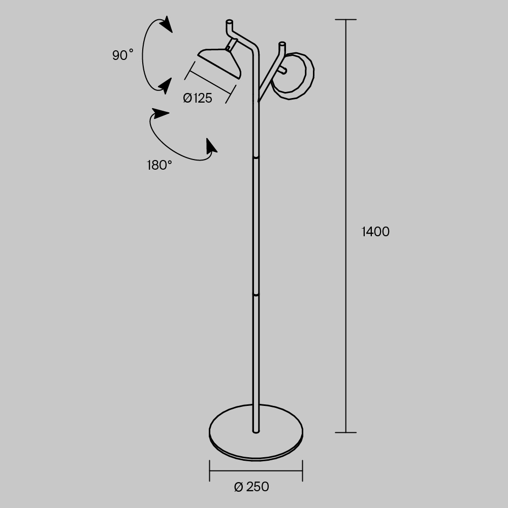 Напольный светильник Vita 3000К 18Вт в Перми