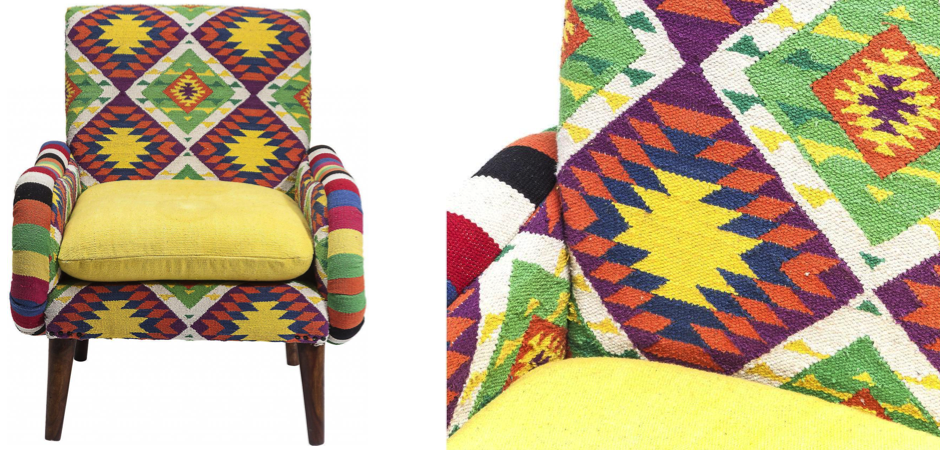 Кресло Ethnotica Kelim Chair Кресло Ethnotica Kelim Chair - Loft-Concept в Перми