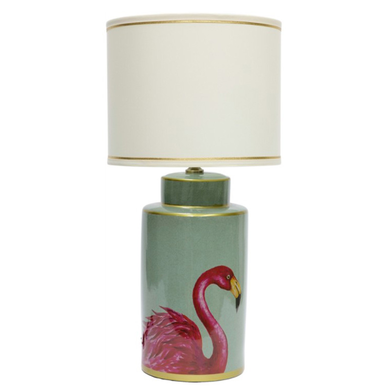 Настольная лампа Flamingo Table lamp Розовый Бирюзовый Белый Золотой в Перми | Loft Concept 