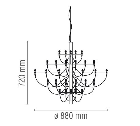 Люстра Flos 2097 30 Brass в Перми