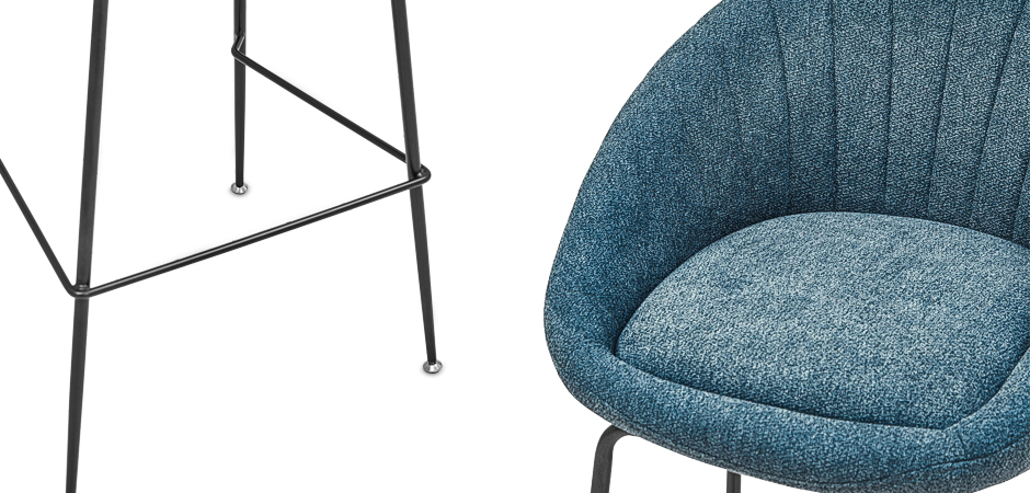 Барный стул Alberto Bar Stool Blue Барный стул Alberto Bar Stool Blue - Loft-Concept в Перми
