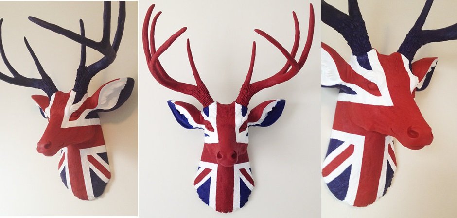 Голова оленя - Union jack Голова оленя - Union jack - Loft-Concept в Перми