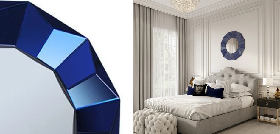 Зеркало Blue Wall Mirror Зеркало Blue Wall Mirror - Loft-Concept в Перми