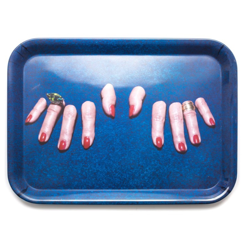 Поднос Seletti Tray Fingers Синий в Перми | Loft Concept 