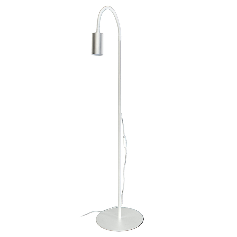 Торшер Noor Trumpet Floor Lamp white Белый Сталь в Перми | Loft Concept 