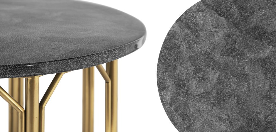 Приставной стол Stingray Skin Round Table Приставной стол Stingray Skin Round Table - Loft-Concept в Перми