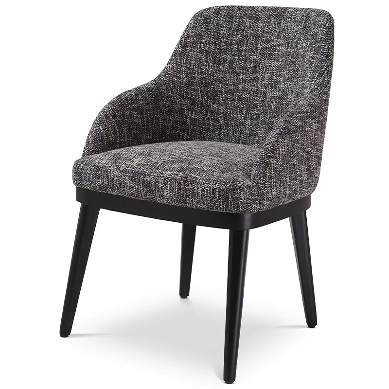 Стул Eichholtz Dining Chair Costa Cambon Black Серый Черный в Перми | Loft Concept 