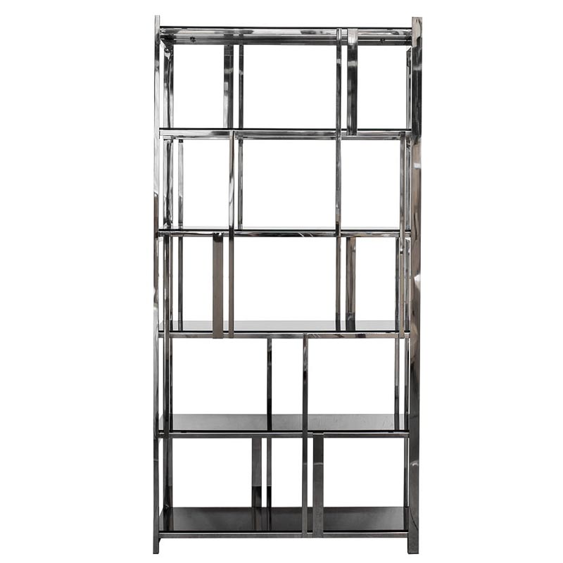 Стеллаж Kenton Rack Хром Черный в Перми | Loft Concept 