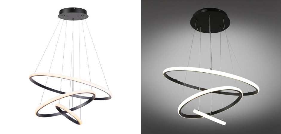 Люстра Ring Horizontal Trio black 60+40+20 Люстра Ring Horizontal Trio black 60+40+20 - Loft-Concept в Перми