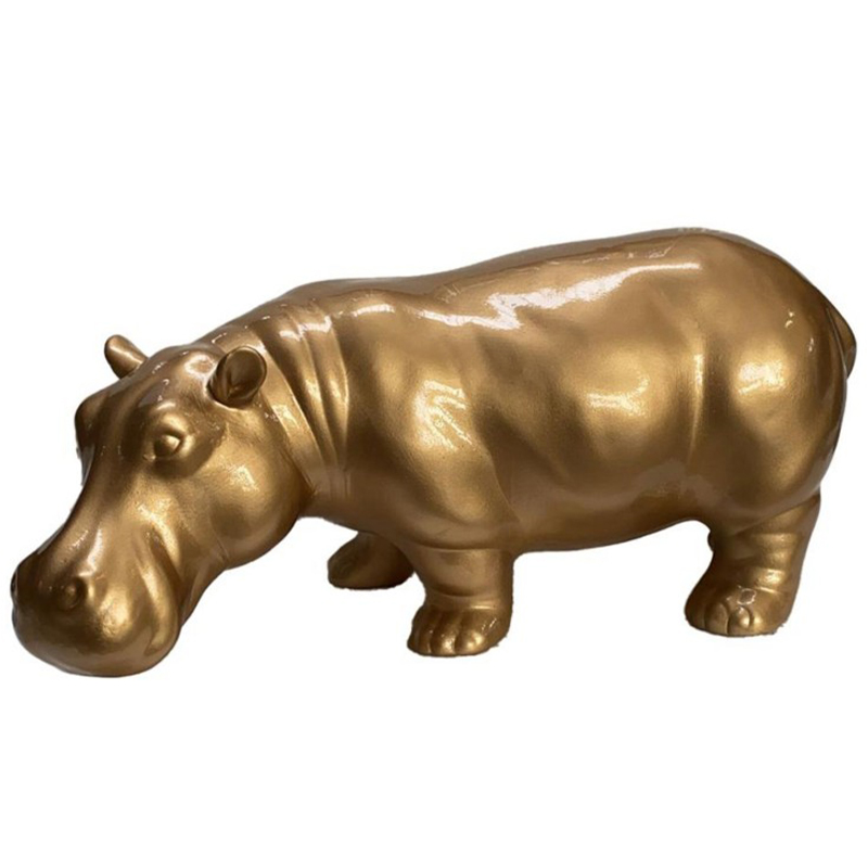 Статуэтка Abhika Hippo Bisc. Gold Золотой в Перми | Loft Concept 