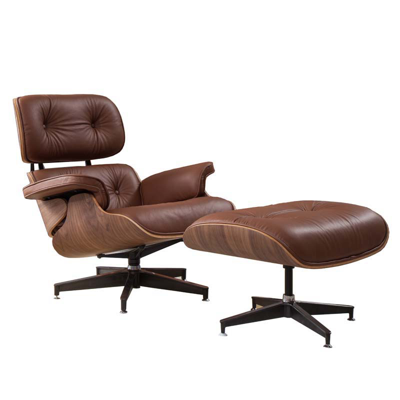 Кресло Eames Lounge Chair & Ottoman light brown Коричневый в Перми | Loft Concept 