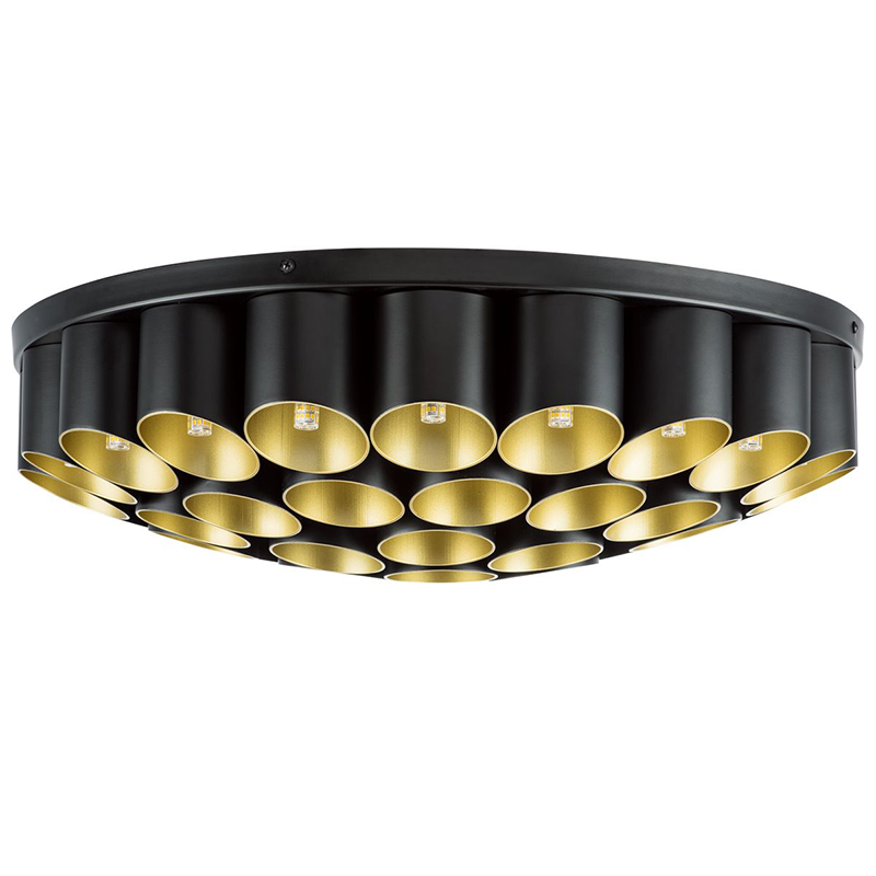 Потолочный светильник Garbi Black Pipe Organ Ceiling Lamp 40 Черный Золотой в Перми | Loft Concept 