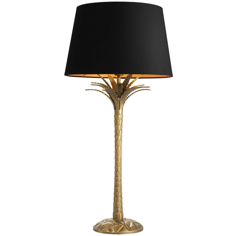 Настольная лампа Eichholtz Table Lamp Palm Harbor Латунь Черный в Перми | Loft Concept 