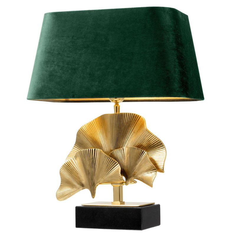 Настольная лампа Eichholtz Table Lamp Olivier green Латунь Черный Зеленый в Перми | Loft Concept 