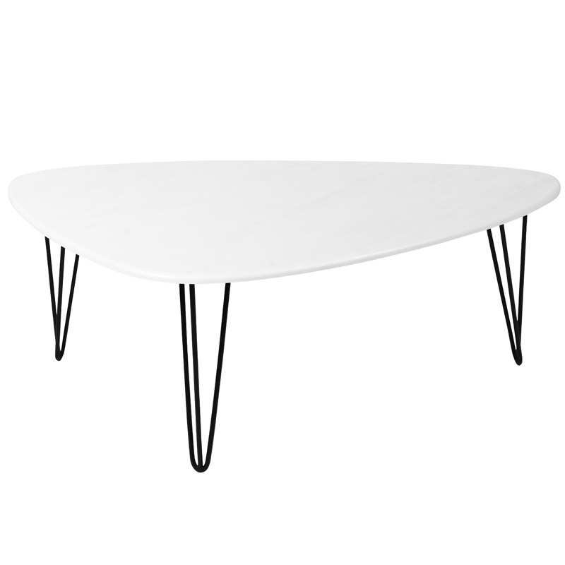 Кофейный стол Dorian Coffee Table white Белый бетон в Перми | Loft Concept 