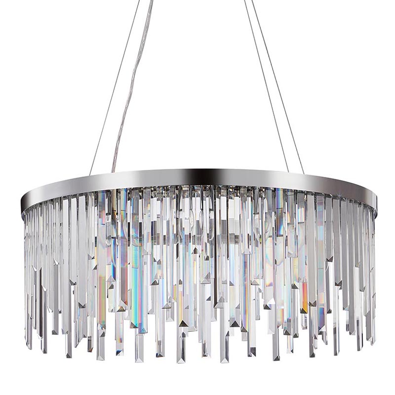 Люстра Bennett Chandelier chrome Хром Прозрачный в Перми | Loft Concept 