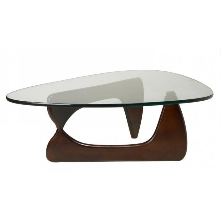 Столик Isamu Noguchi Coffee Table Черный Коричневый Белый дуб в Перми | Loft Concept 