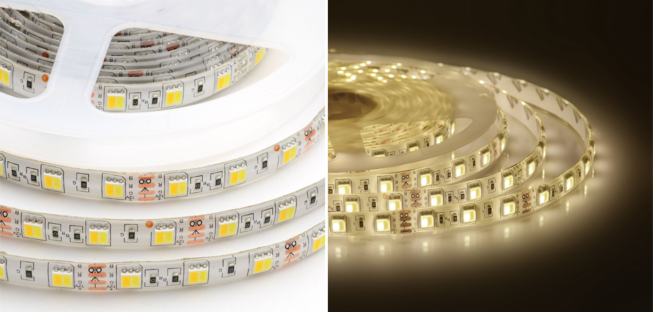 Светодиодная влагозащищенная лента 14,4W/m 60LED/m 5050SMD холодный белый/теплый белый 5M Светодиодная влагозащищенная лента 14,4W/m 60LED/m 5050SMD холодный белый/теплый белый 5M - Loft-Concept в Перми