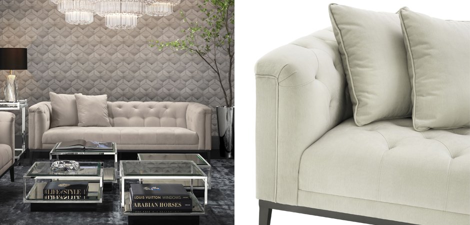 Диван Eichholtz Sofa Cesare Beige Диван Eichholtz Sofa Cesare Beige - Loft-Concept в Перми
