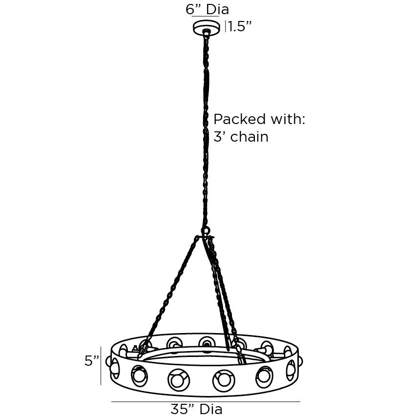 Люстра Arteriors REDONDO CHANDELIER в Перми