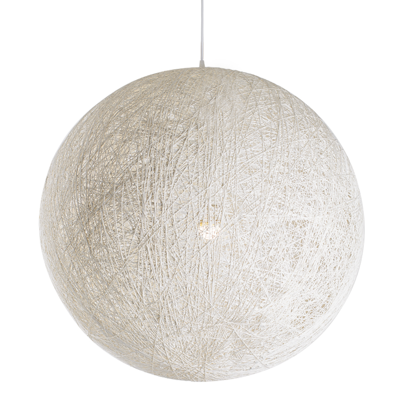 Подвесной светильник Moooi Thread Papier Mache Lamp white Белый в Перми | Loft Concept 